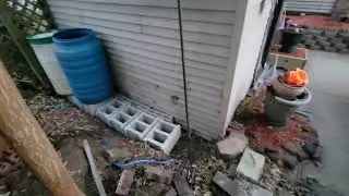 Water catchment system for my spring garden. 