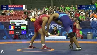 1/8 GR - 84 kg: K. SUNIL (IND) df. N. CONSTANTINOV (MDA) by VPO1, 4-1