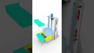 Lift & Turn Conveyor Mechanism in Action #technology #mechanic #mechanism #engineering