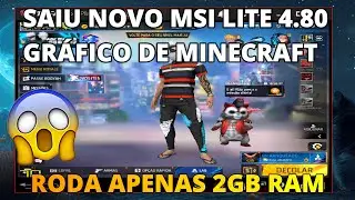 MELHOR EMULADOR PARA PC FRACO NOVO MSI LITE 4.80 GRÁFICO DE MINECRAFT 😱 SUPER LEVE 2GB RAM 🚀