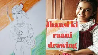 #republicdaydrawing | Jhansi ki raani lakhshmi bai drawing for15 august  status | Gantantra diwas