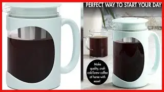 Primula Burke Deluxe Cold Brew Iced Coffee Maker, Comfort Grip Handle, Durable Glass Carafe