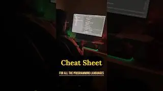 Cheat sheet for all programming languages! #shorts #short #youtubeshorts #ai #shortvideo #shortsfeed