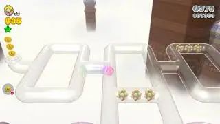Super Mario 3D World 6-1 Clear Pipe Cruise [Green Stars & Stamp Locations] - Nintendo Switch