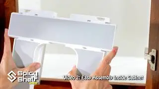 02  Easy Assembly Inside A Cabinet | Spicy Shelf&reg; Deluxe spice rack
