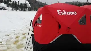 Eskimo fatfish 9416, hot tent , military wood stove , ice fishing