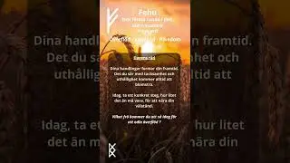 💰 #Dagens r&aring;d: #Fehu 💰#Runan f&ouml;r #&ouml;verfl&ouml;d, #v&auml;lst&aring;nd och #framg&aring;ng