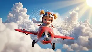 Toca Life Baby Pilot Flew Into a Cloud Balloon | Nursery Rhymes for Kids & Baby Songs