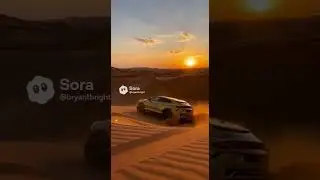 Lamborghini  Desert Launch #car #shorts #lamborghini #gold