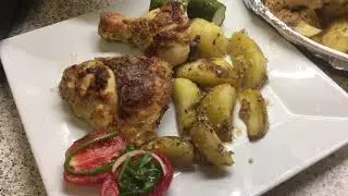 Курица с картофелем по деревенски.///Chicken with potatoes in a rustic way
