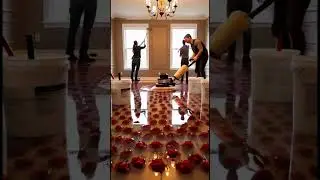 Empty Room to Romantic Valentine's Suite Luxury Bedroom Transformation!  #epoxyfloor #beforeandafter