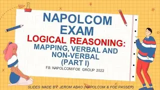 NAPOLCOM EXAM - MAPPING (LOGICAL REASONING PART I)