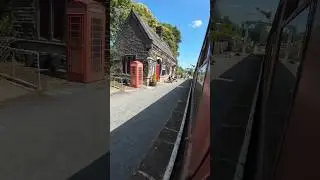 A random train Departure from Darley Dale Derbyshire on Peak Rail behind a steam engine #railways