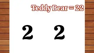 How to Draw Teddy Bear 🧸 with number 22 || Teddy Bear Drawing for kids and toddlers