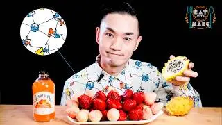 ASMR MUKBANG | STRAWBERRY PARTY | LATIOS POK&Eacute;MON SHIRT