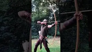 Английский длинный лук 🏹 #длинныйлук #средневековый #стрельбаизлука #история #робингуд