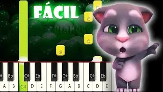 Talking Tom Dancing (Meme del Gato Tom Bailando) | Piano Tutorial F&Aacute;CIL | Cover | Karaoke