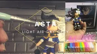 BLACK CLOVER AIR DRY CLAY|ASTA AIR DRY CLAY|DEMON ASTA|AIR DRY CLAY TUTORIAL|DIY CLAY|CLAY FIGURE