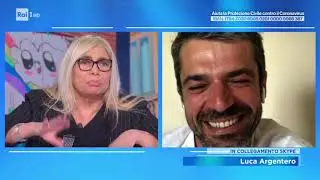 Luca Argentero in collegamento - Domenica in 22/03/2020