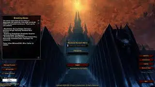 Shadowlands Login Screen