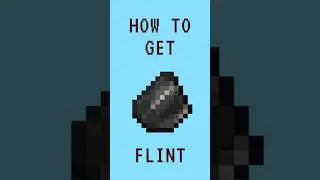 Minecraft: How to Get Flint #shorts