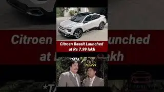Citroen Basalt Launched at 7.99 lakh #automobile #basalt #citroen #carmemes #carshorts #viralshort