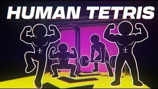 INSANE HUMAN TETRIS | Immersive Interactive Warm Up #4 | GYMBOY