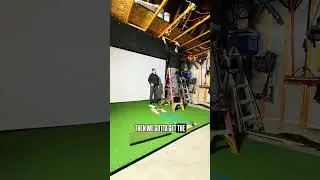 Custom Golf Simulator Built in the Garage