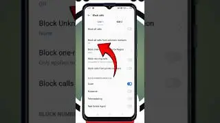 how to block all unknown numbers, new number  call #ytshorts #smartphone