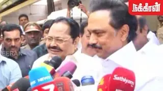 MK Stalin Meets Press After Being Elected As Working President of DMK