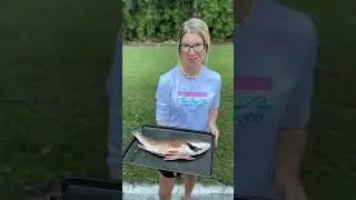 Cooking redfish on the grill! #florida #fishing #outdoors #floridaoutdoors #catchandcook