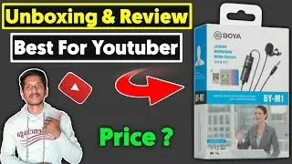 Boya By M1 Unboxing & Review | Best Mic For Youtuber | Deepak Jinewad
