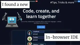 I found a new In-browser IDE (Replit) #shorts