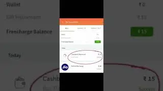 Freecharge App New Offer🤑Cashback #short video #ytshorts videos
