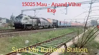 TKD Shed Livery Loco Thrashing Sarai Mir with 15025 Mau - Anand Vihar Exp