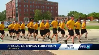 Law enforcement officers take part in Special Olympics Torch Run