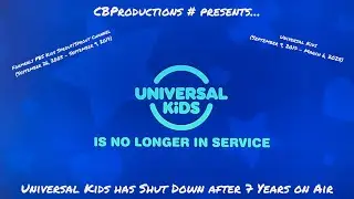 Universal Kids has Shut Down after 7 Years on Air