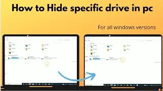 How to hide specific drive in pc In hindi | Pc tips and tricks