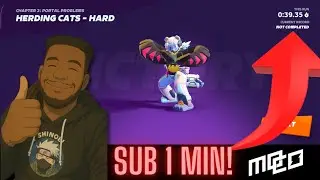 🐱 Herding Cats &ndash; HARD MODE Speedrun | Under 1 Minute Clear! | MO.CO Chapter 2 🕐