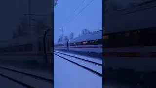 Baureihe 412 - ICE4  DB Fernverkehr  #br412 #schnee #trainspotting #railtrack #train #railway