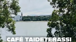 Caf&eacute; Taideterassi with flowers and seaview | HELSINKI