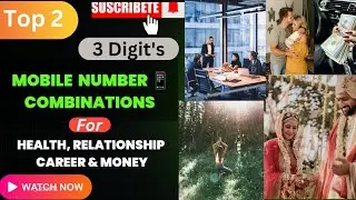 Top 2| Mobile Number 📱Combinations| for Health, Relationship, Career & Money 💸| Mobile Numerology 🔼