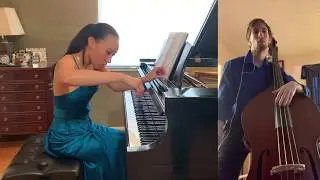 Chopin Nocturne C Sharp Minor #StayHome 💙 (Piano and Double Bass)