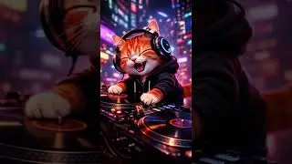 dj cat dj funny #catcomedy #funnypets #kitchenadventures #tigertrouble