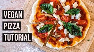 Vegan Pizza Tutorial // FULL PROCESS // DOUGH & VEGAN CHEESE