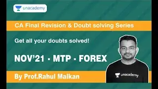 CA FINAL - SFM - Forex - MTP - Nov 2021