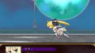Saber Lily and Magical Amber Battle Moon Wars