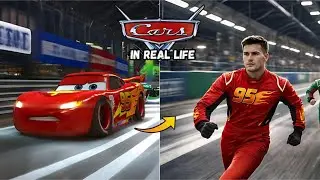 😱 CARS in REAL LIFE | AI Transformation | Lightning McQueen Becomes Human