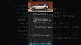 how to make Landrove website with HTML & CSS | 