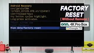 ONN 4K Pro Box: How To Factory Reset Without Remote!
